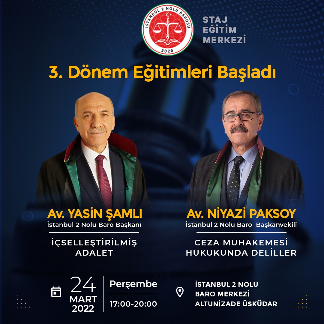 3. DÖNEM STAJ EĞİTİMLERİ BAŞLIYOR
