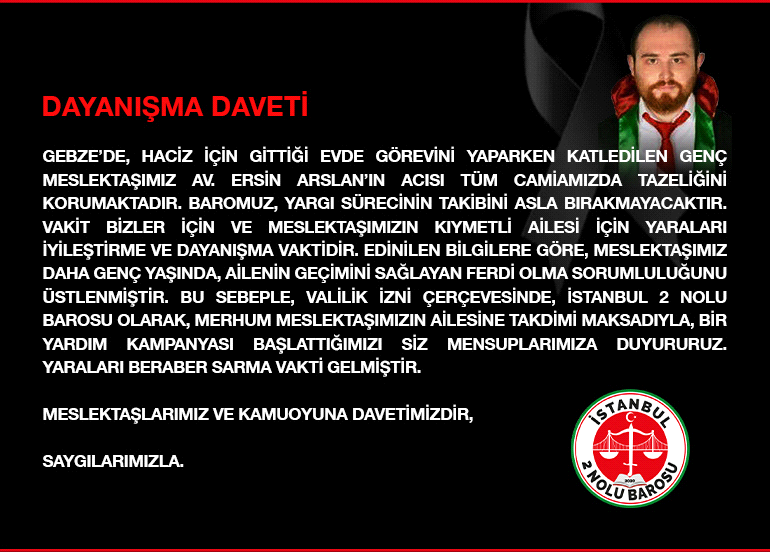 DAYANIŞMA DAVETİ