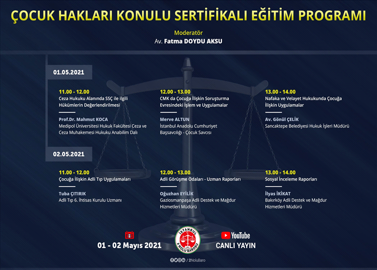 ÇOCUK HAKLARI KONULU SERTİFİKALI EĞİTİM PROGRAMI