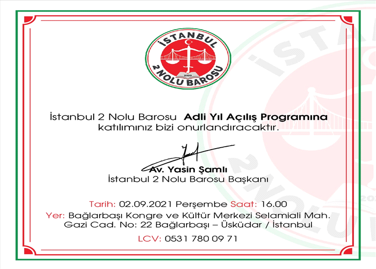 ADLİ YIL AÇILIŞ PROGRAMI