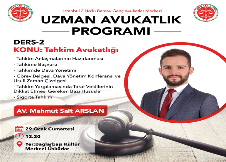 UZMAN AVUKATLIK PROGRAMI