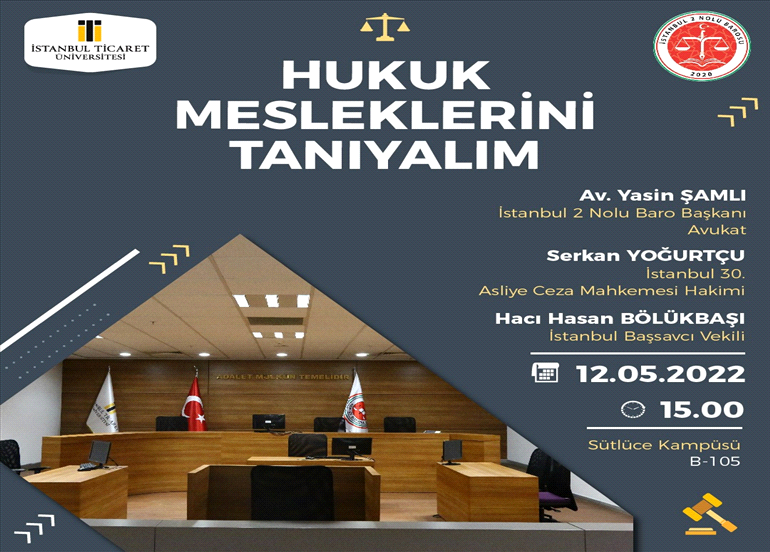 "HUKUK MESLEKLERİNİ TANIYALIM" PROGRAMIMIZ BAŞLIYOR