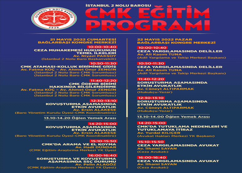CMK EĞİTİM PROGRAMI BAŞLIYOR
