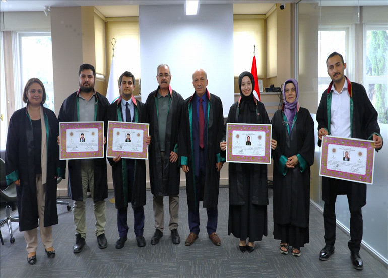 MESLEKTAŞLARIMIZ RUHSATNAMELERİNİ ALDILAR