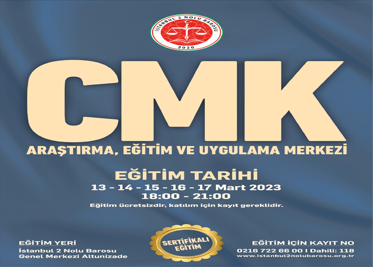 CMK EĞİTİMİ BAŞLIYOR... 