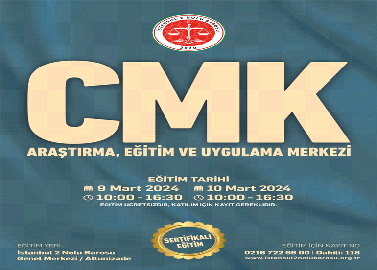 YILIN İLK CMK EĞİTİMİ