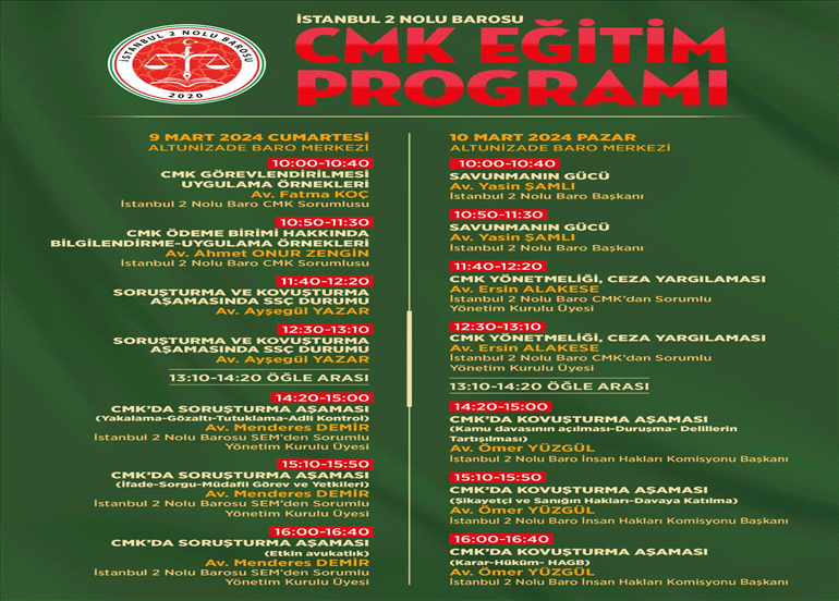 CMK EĞİTİM PROGRAMI