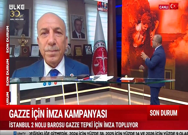 ÜLKE TV CANLI YAYININDA İMZA KAMPANYAMIZ ELE ALINDI