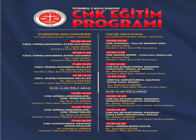 CMK EĞİTİM PROGRAMI