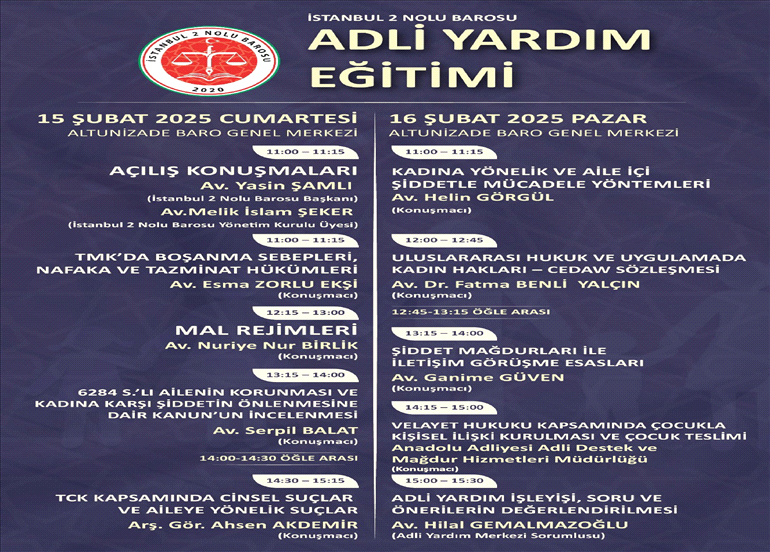 ADLİ YARDIM EĞİTİMİ