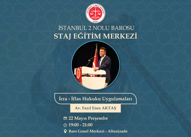 STAJ EĞİTİM MERKEZİMİZİN DÜZENLEDİĞİ EĞİTİME DAVET