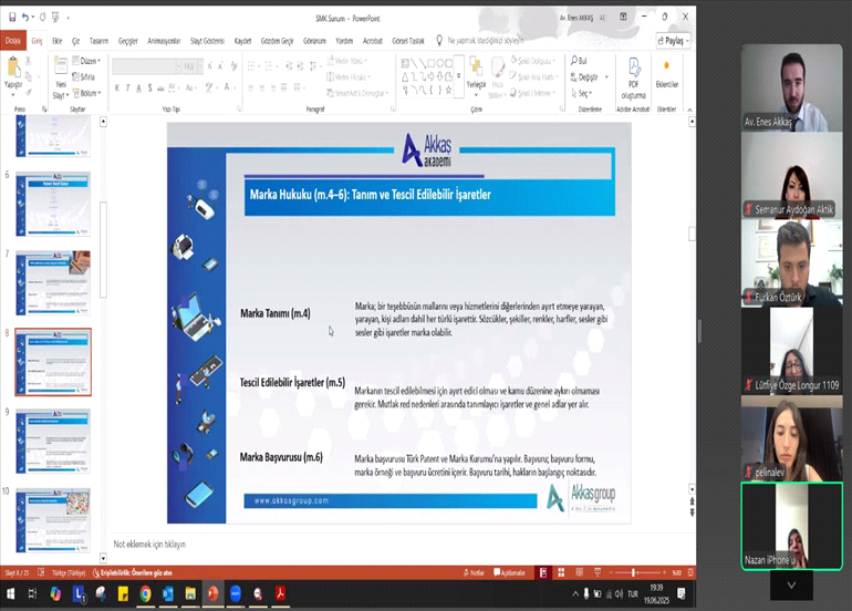 MARKA VE PATENT HUKUKU KONULU EĞİTİM GERÇEKLEŞTİRİLDİ 