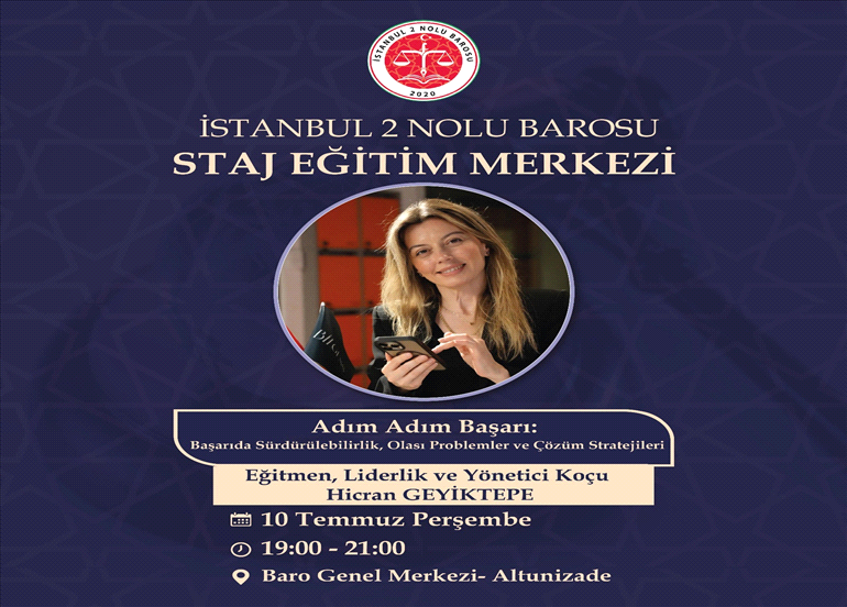 STAJ EĞİTİM MERKEZİNİN DÜZENLEDİĞİ EĞİTİME DAVET