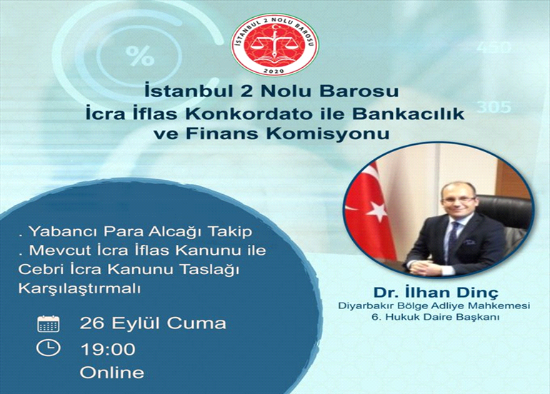 İCRA İFLAS KOMİSYONUNUN DÜZENLEDİĞİ EĞİTİME DAVET