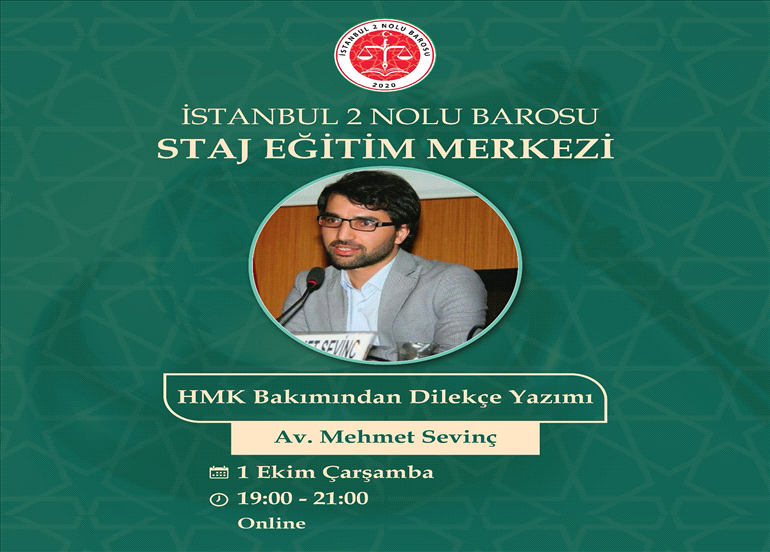 STAJ EĞİTİM MERKEZİNİN DÜZENLEDİĞİ EĞİTİME DAVET 