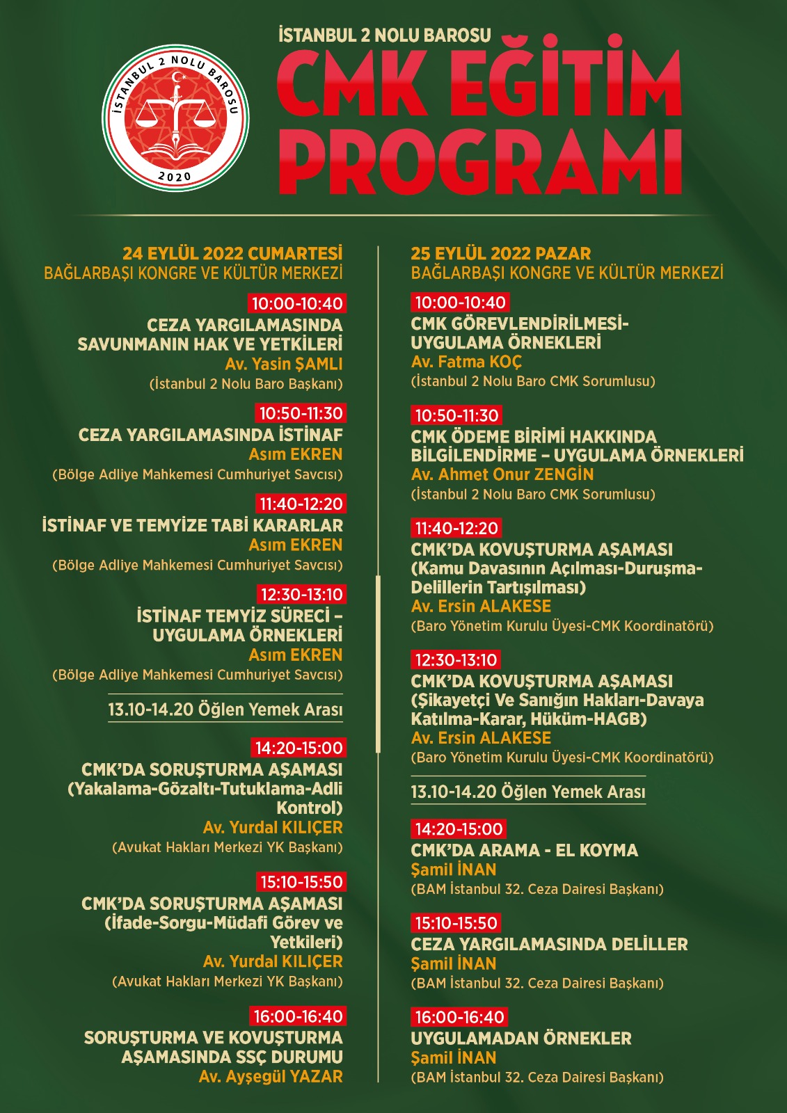 CMK EĞİTİM PROGRAMI